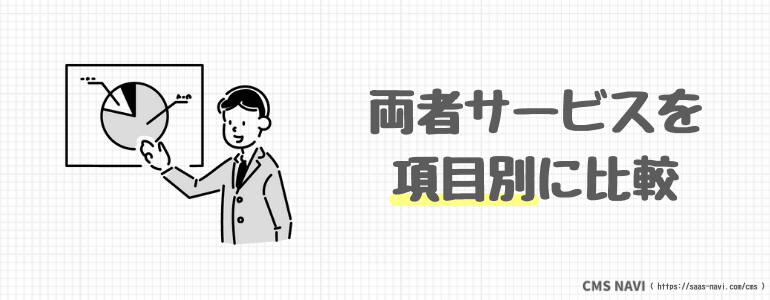 両者サービスを項目別に比較