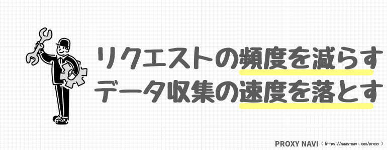 頻度や速度を減らす