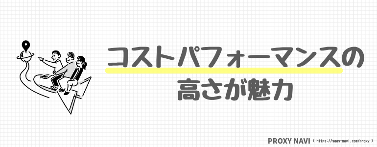 コストパフォーマンスの高さ