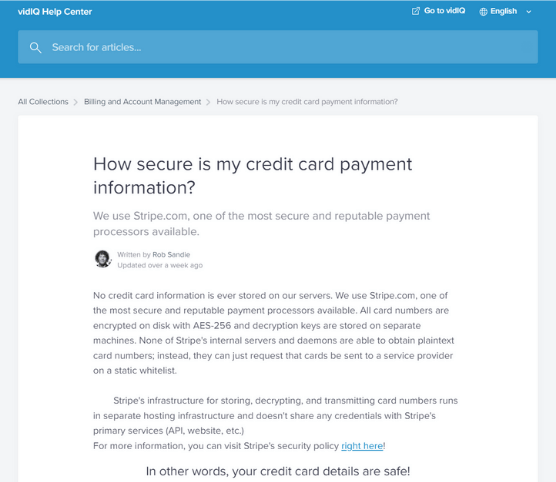 クレジットカード決済の安全性